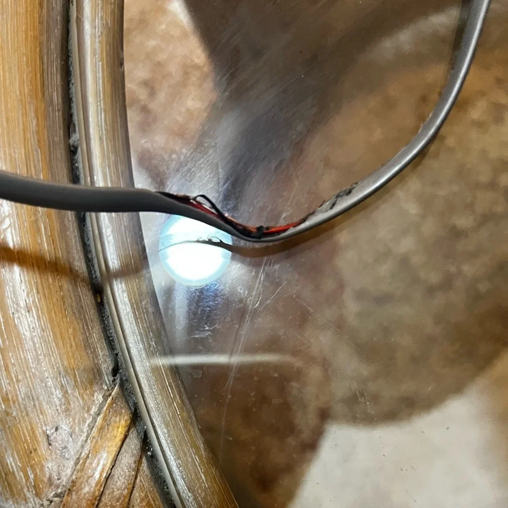 VTG Western Bell 500,Clear Rotary-Dial Telephone, Red Finish,Retrofitted Cord - Picture 10 of 11